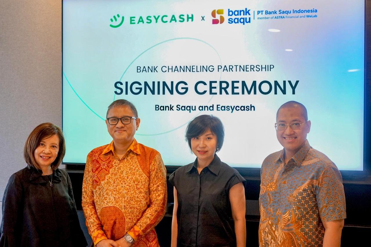 Easycash Gandeng Bank Saqu Salurkan Pinjaman untuk UMKM dan Masyarakat Underbanked