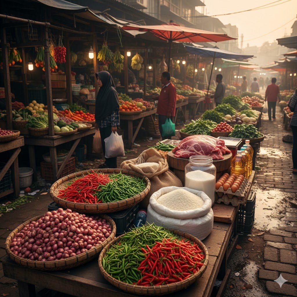 Harga Pangan Nasional November 2025: Bawang Merah Rp37.900, Cabai Rawit Rp24.600 per Kg