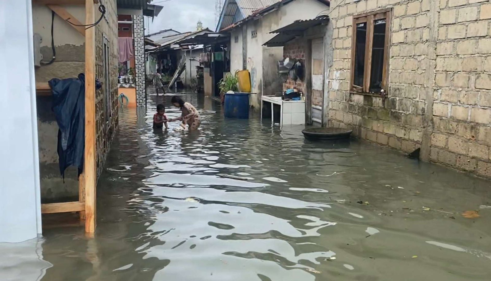 62 KK Terdampak Banjir Rob di Tomini Sulteng, BPBD Siapkan Tanggul Darurat