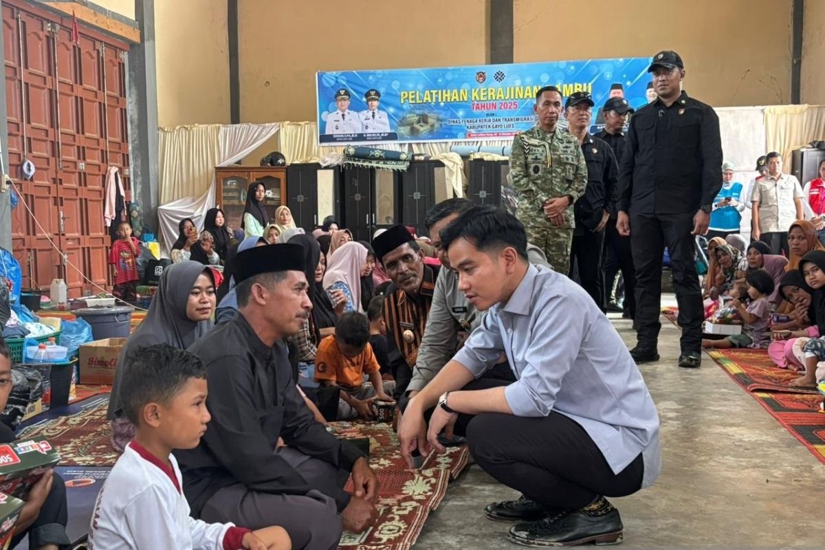 Wapres Gibran Pastikan Kebutuhan Dasar Pengungsi di Gayo Lues Terpenuhi