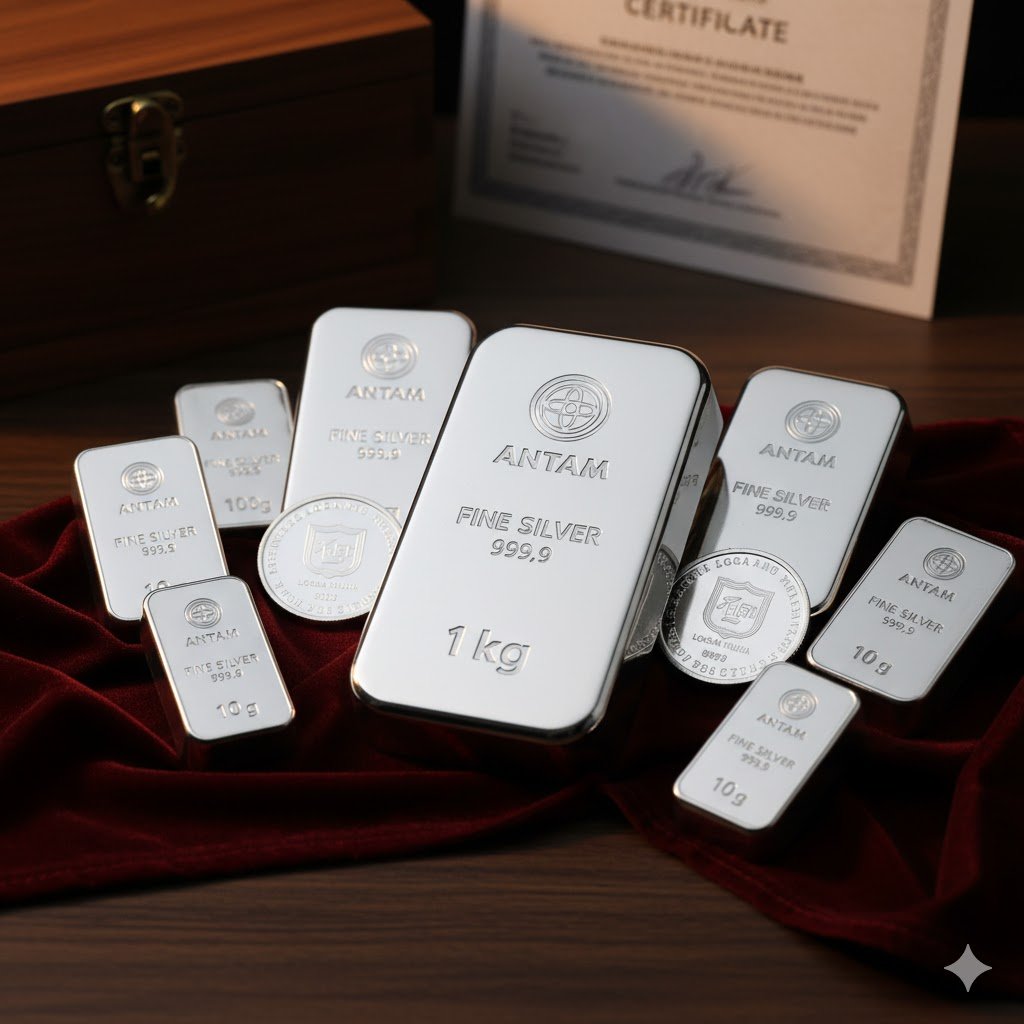 Harga Perak Antam Naik ke Rp38.435, Didukung Lonjakan Harga Perak Dunia