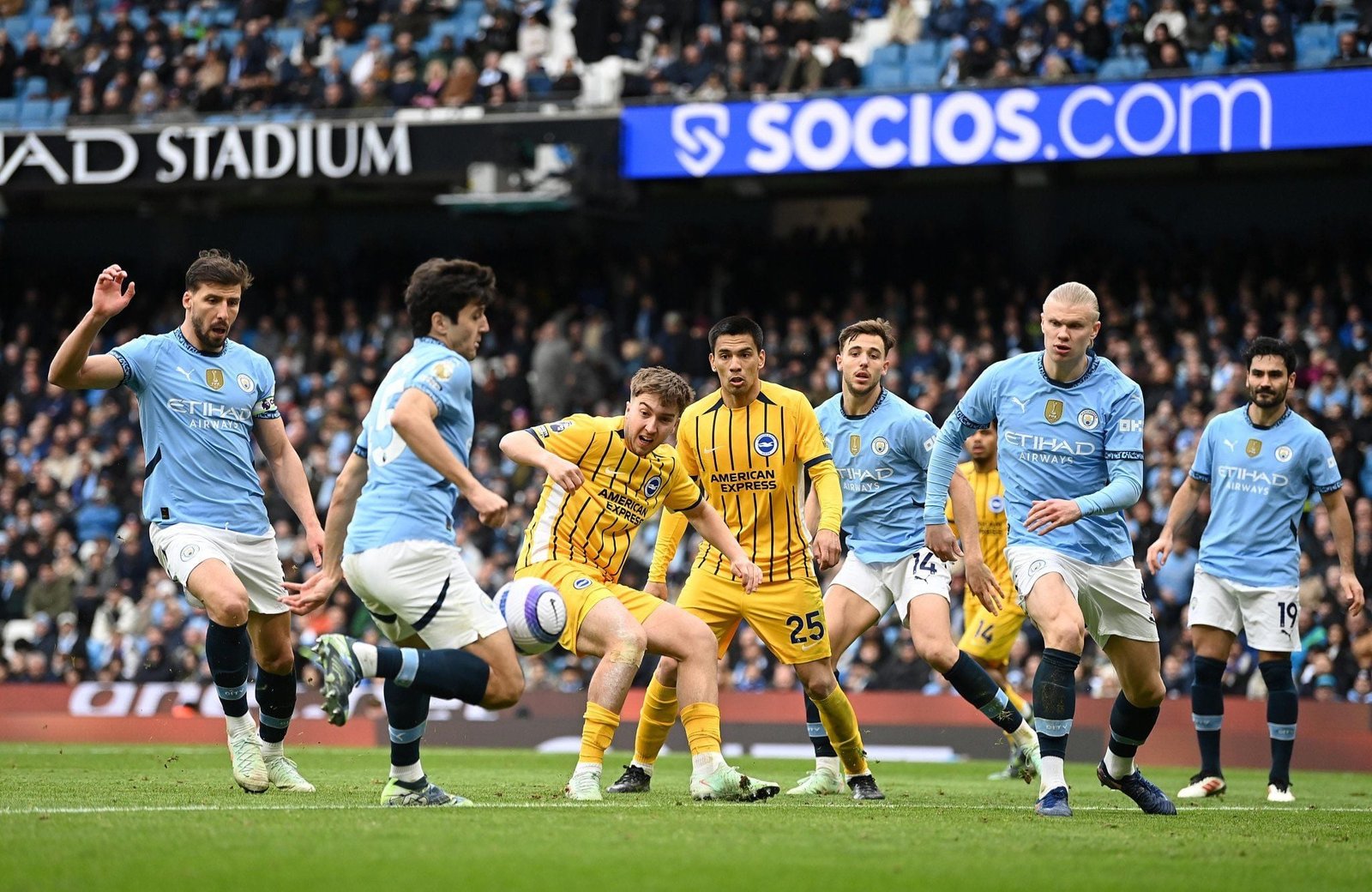Haaland Cetak Gol, Manchester City Gagal Amankan Tiga Poin dari Brighton