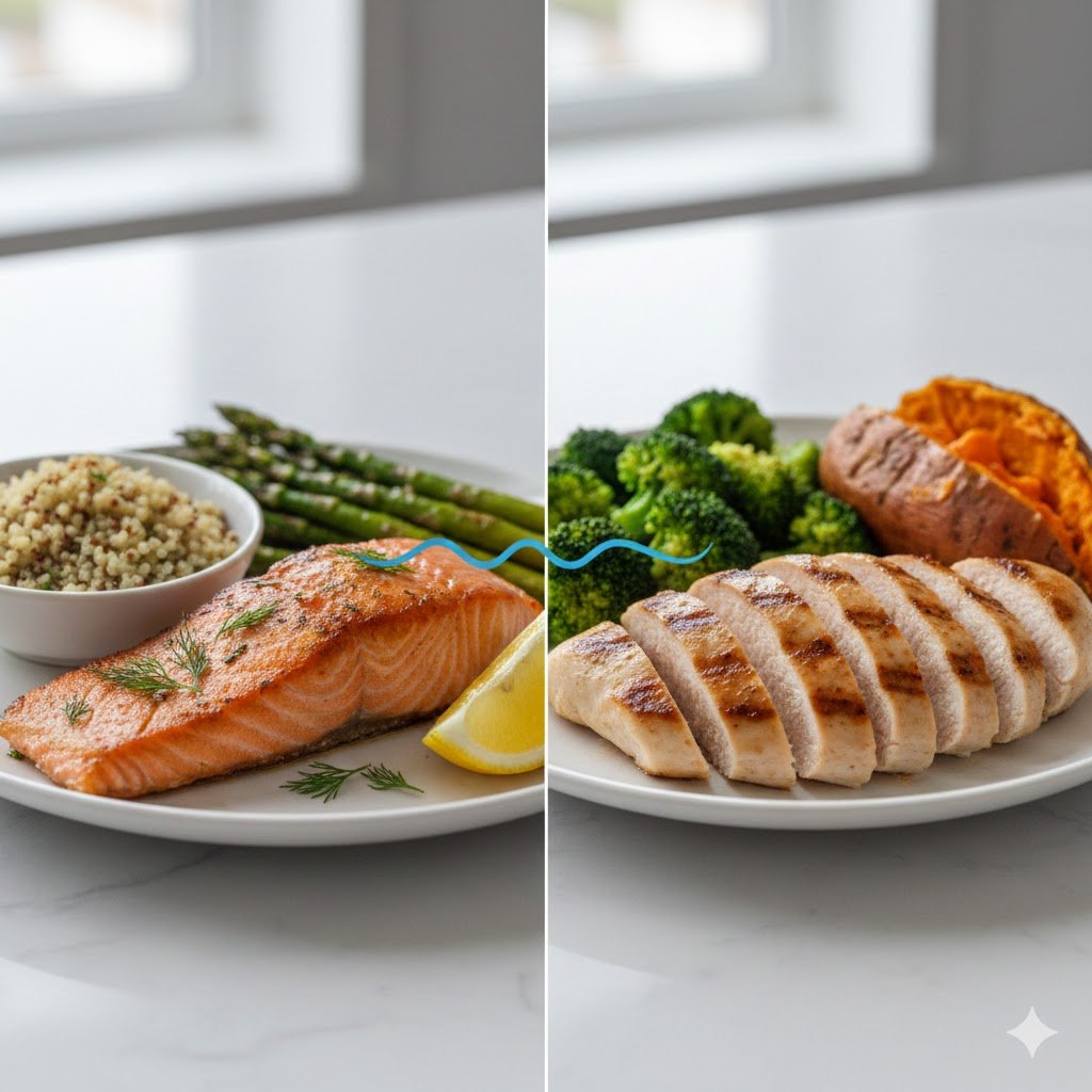 Salmon vs Ayam, Ini Perbedaan Nutrisi yang Baik untuk Kesehatan Jantung