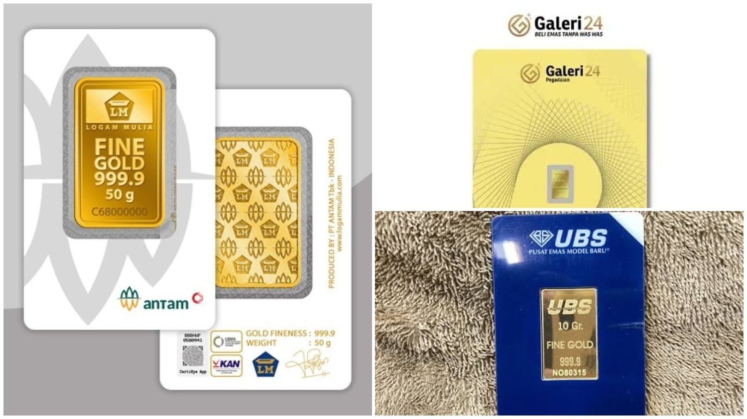 Harga Emas UBS Rp3,008 Juta/Gram dan Galeri24 Rp2,992 Juta/Gram pada Jumat Pagi