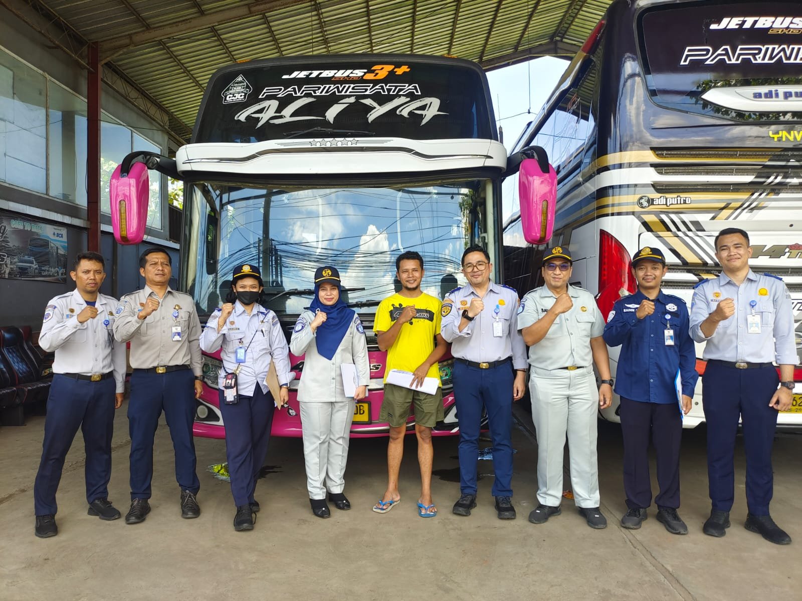 Jasa Raharja Pekalongan Bersama Stakeholder Laksanakan Maraton Ramp Check di Sejumlah PO Menjelang Angkutan Lebaran 2026