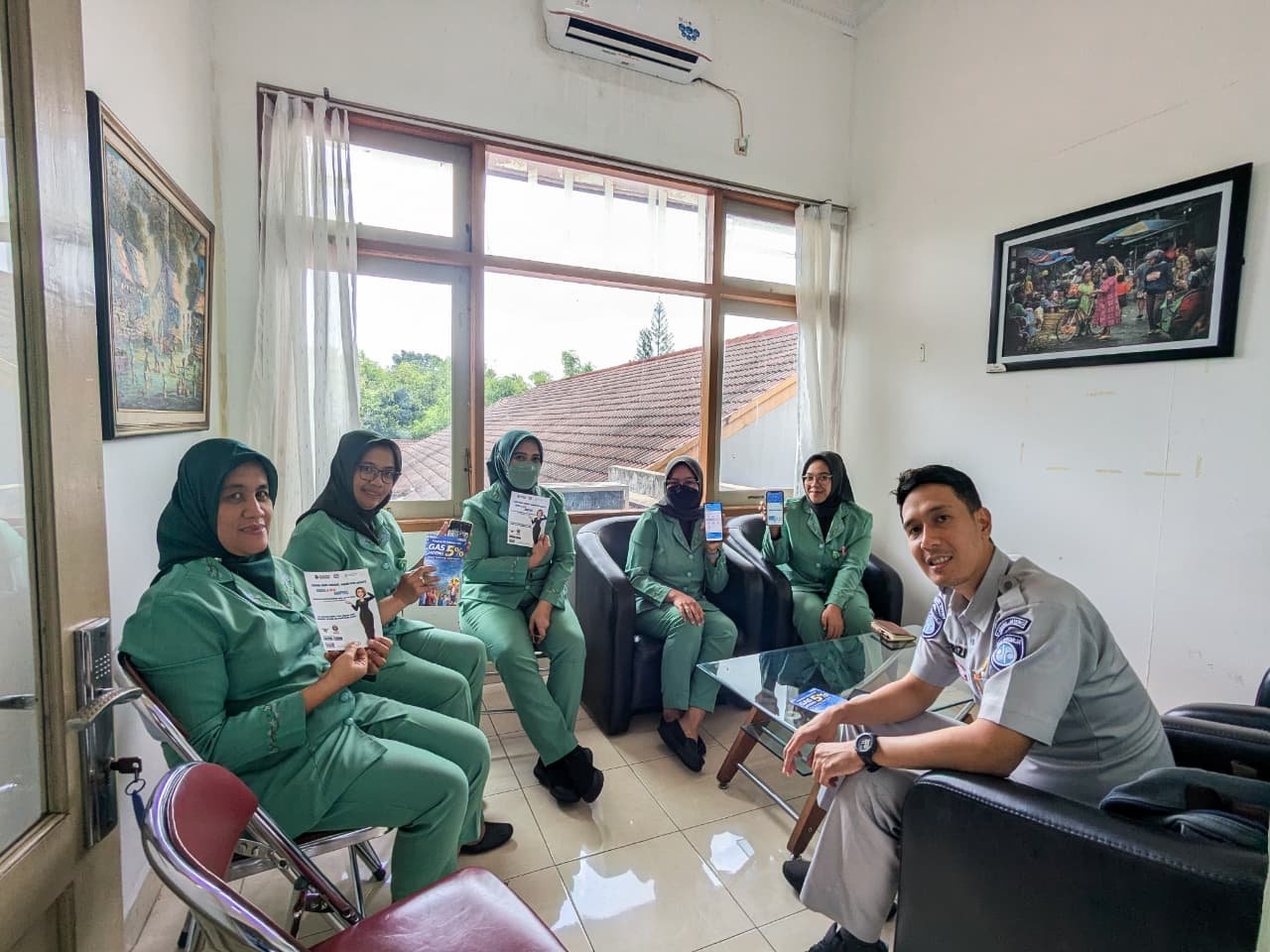 PT Jasa Raharja Samsat Wonogiri Lakukan Sosialisasi Layanan Digital PKB ke RS Astrini dan RS Hermina Wonogiri