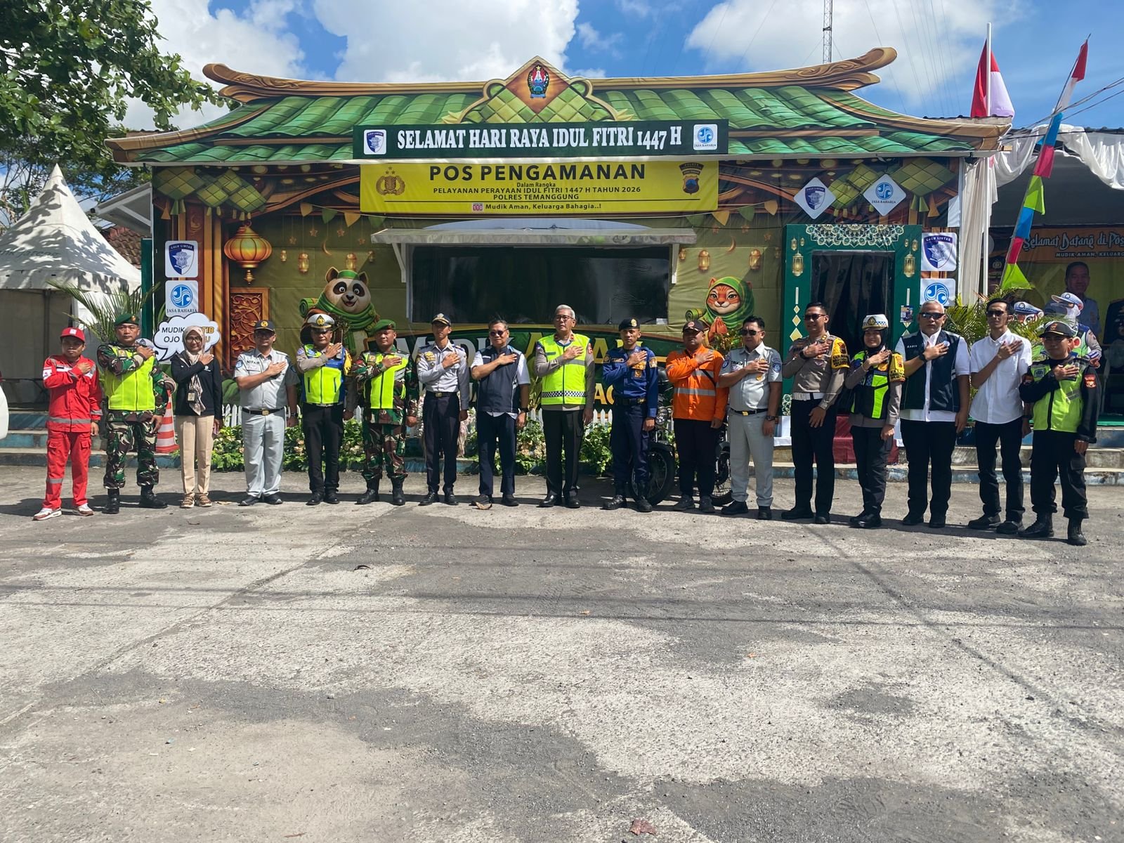 Jasa Raharja Magelang Berikan Hibah kepada Polres Temanggung guna Pos Pelayanan Lebaran  1447 H Tahun 2026