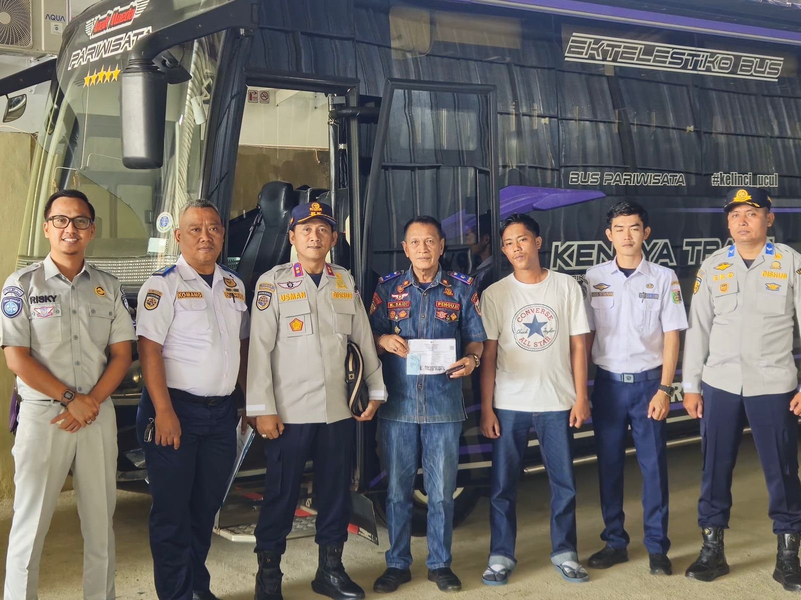 Jelang Angkutan Lebaran 2026, Jasa Raharja Cabang Metro bersama Mitra Gelar Ramp Check Armada