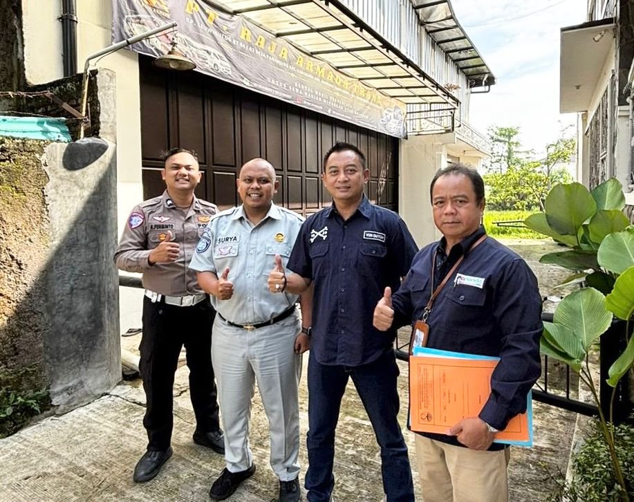 Jasa Raharja Kanwil Jawa Barat Laksanakan Operasi Khusus Penelusuran Kepatuhan Pajak Kendaraan Perusahaan di Wilayah Kabupaten Bandung