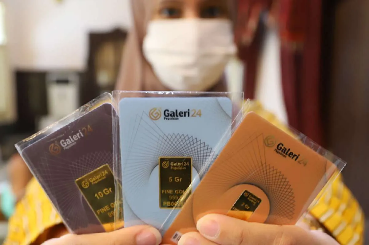 Harga Emas UBS, Antam, Galeri24 di Pegadaian Turun