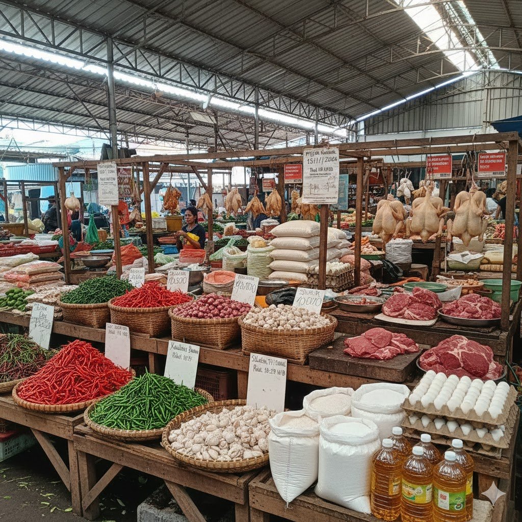 Harga Pangan Hari Ini: Cabai Rawit Rp76.450/kg, Telur Ayam Rp32.050/kg