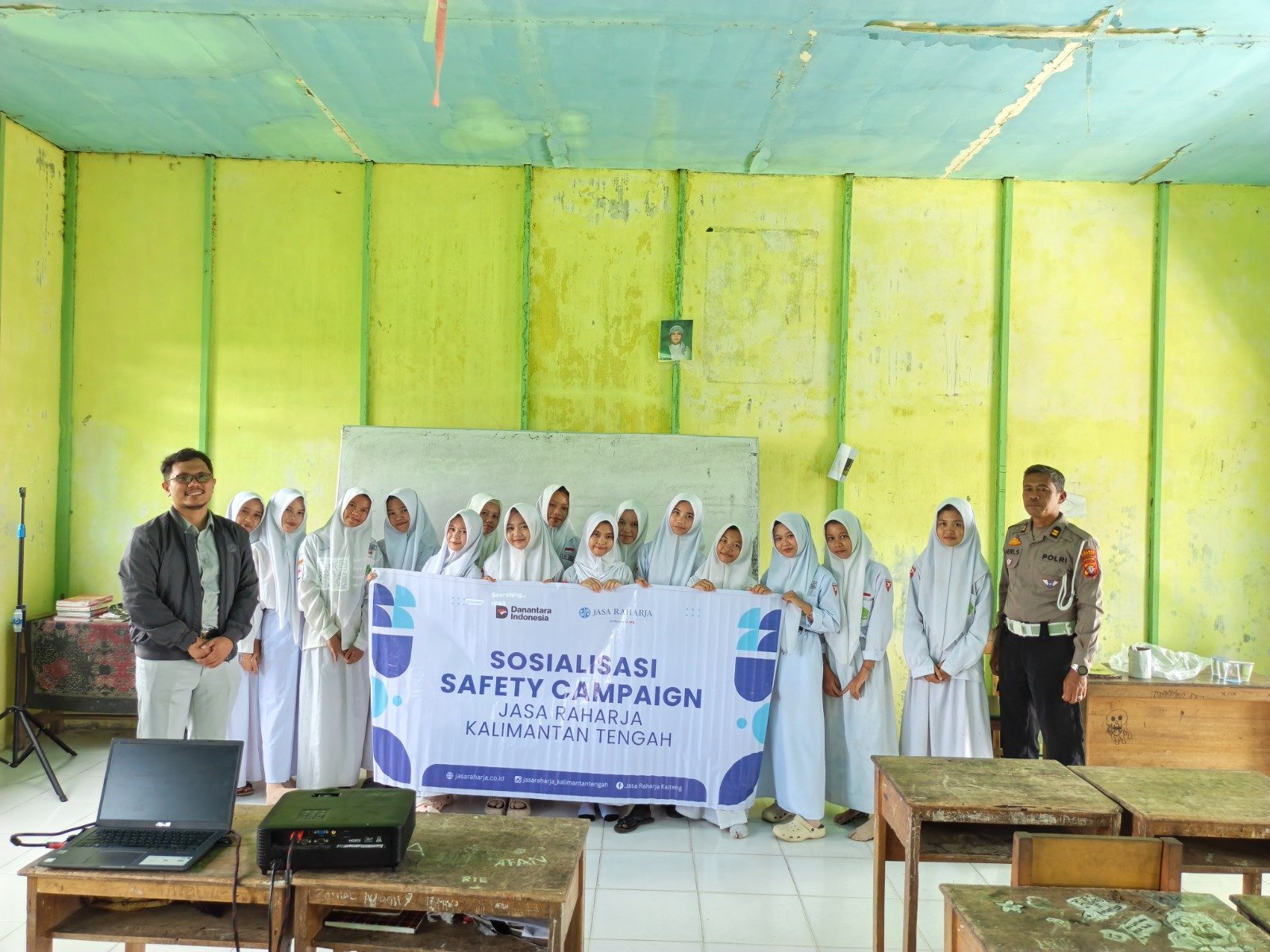 Tekan Angka Kecelakaan Usia Pelajar, Jasa Raharja Kalteng dan Polres Kapuas Gelar Safety Campaign