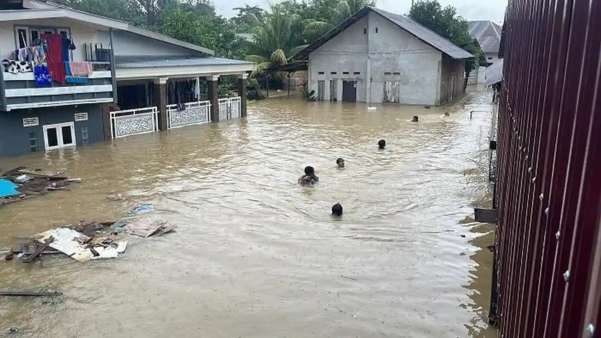 BPBD Kendari: 2.985 Warga Terdampak, Ratusan Rumah Terendam Banjir