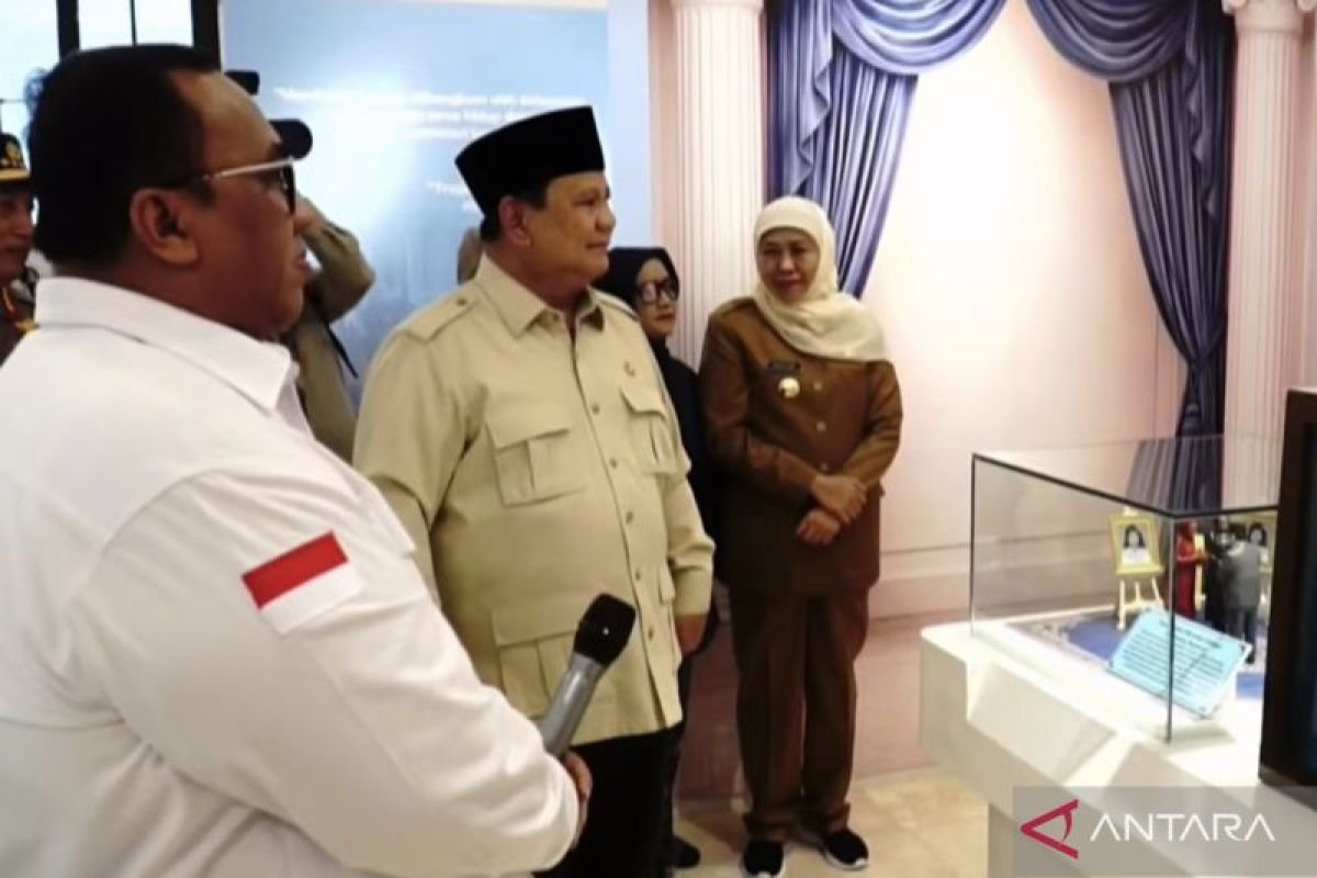 Prabowo Tiba di Nganjuk untuk Resmikan Museum Marsinah