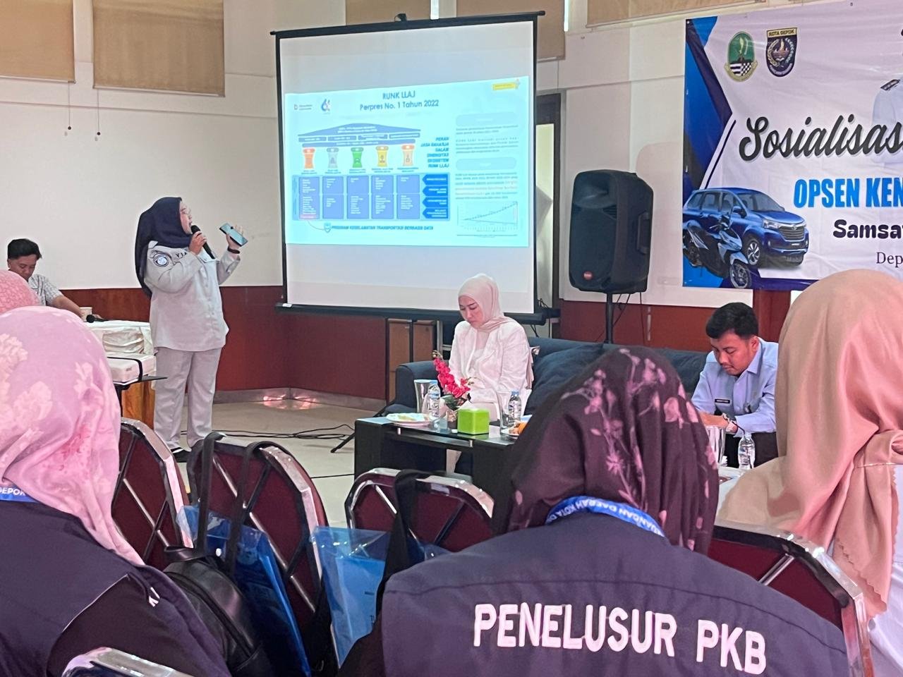Jasa Raharja Bogor Kembali Hadir pada Hari Kedua Sosialisasi UU HKPD Nomor 1 Tahun 2022 bersama Tim Pembina Samsat Depok