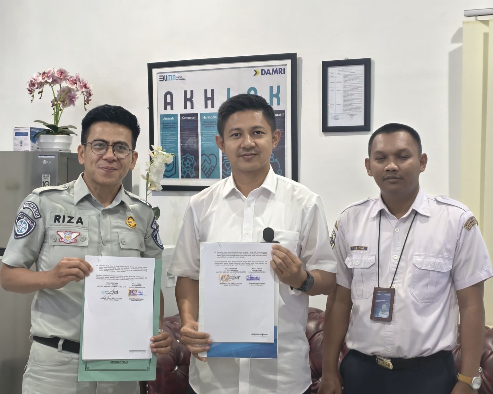 Jasa Raharja Kalsel Dukung Transportasi Publik Aman Lewat CRM Bersama DAMRI