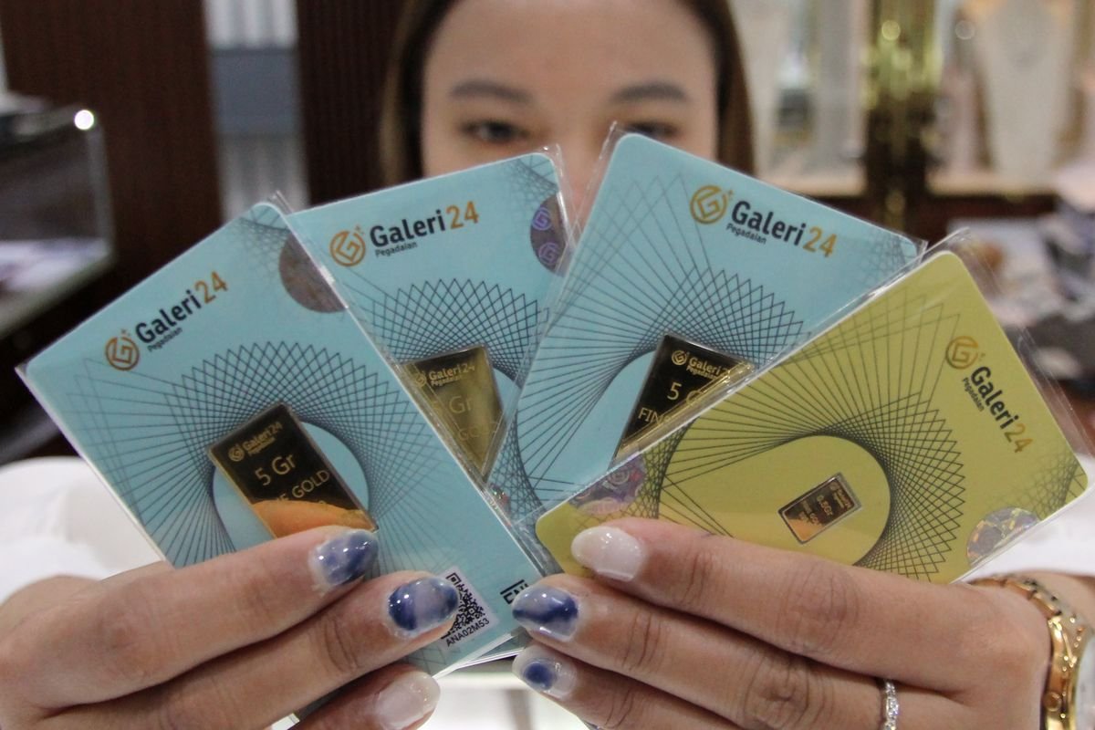 Harga Emas Pegadaian Hari Ini Stabil, Antam Tetap Rp2,871 Juta per Gram