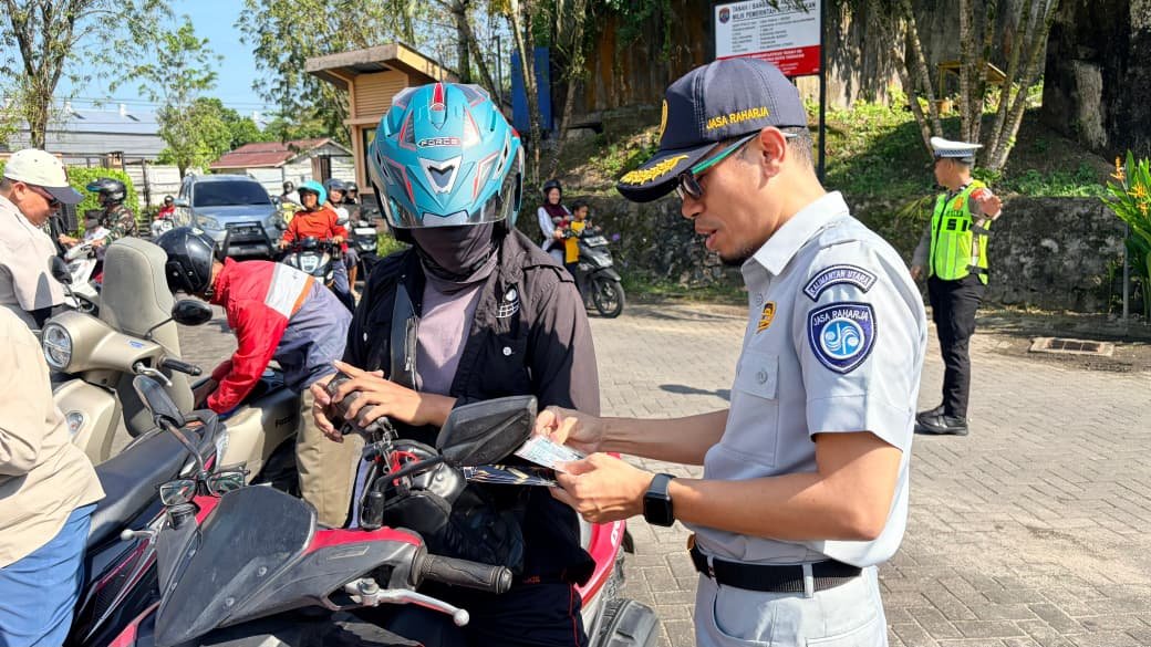 Dukung Kepatuhan dalam Pembayaran Pajak Kendaraan Bermotor, PT Jasa Raharja Cabang Tarakan Bersama Satlantas Polres Tarakan dan UPT Bapenda Tarakan Gelar Operasi Gabungan