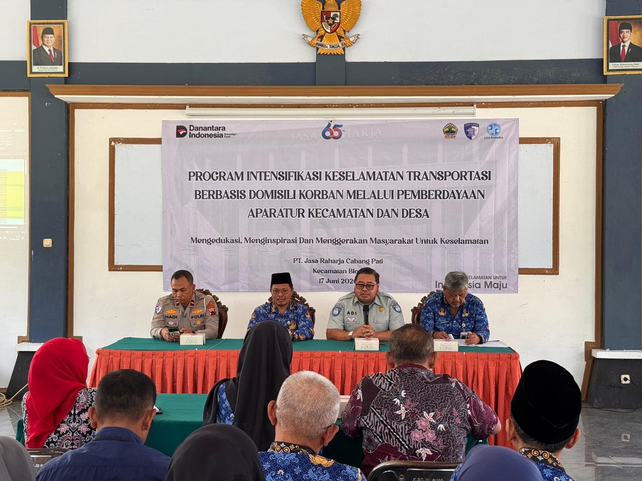Tekan Angka Kecelakaan, Jasa Raharja Pati Gandeng Aparatur Kecamatan Blora Jadi Agen Keselamatan