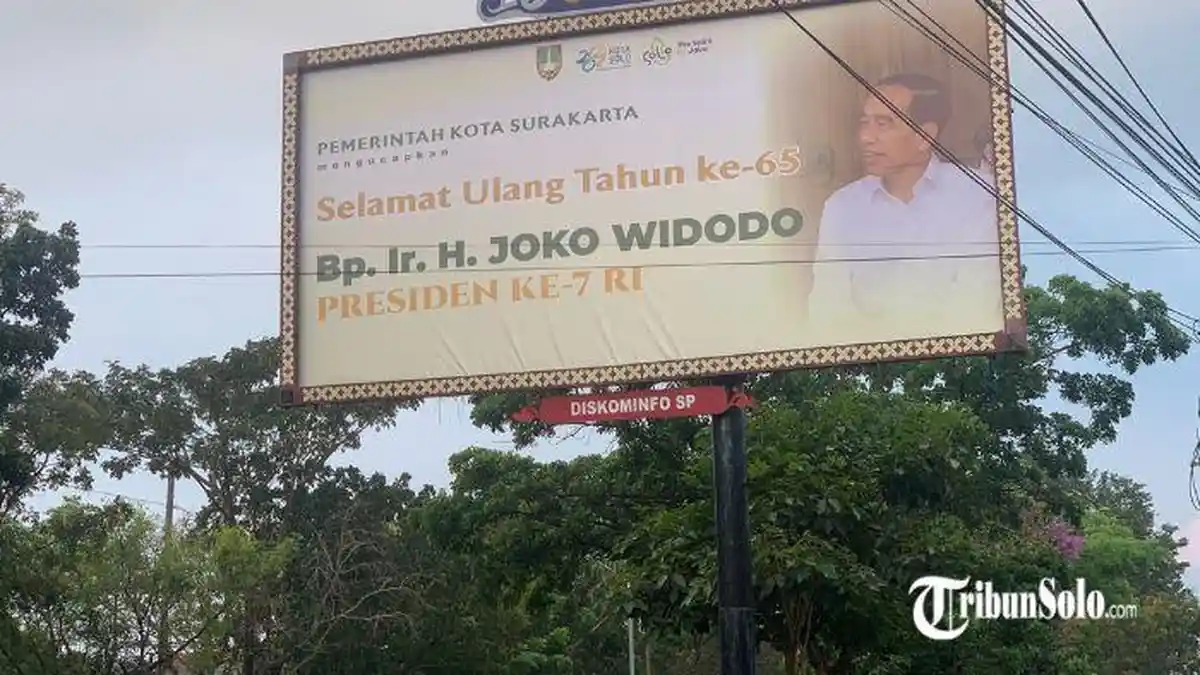 Pemkot Solo Dapat Kritik dari Gerindra Terkait Baliho Ucapan Selamat untuk Jokowi