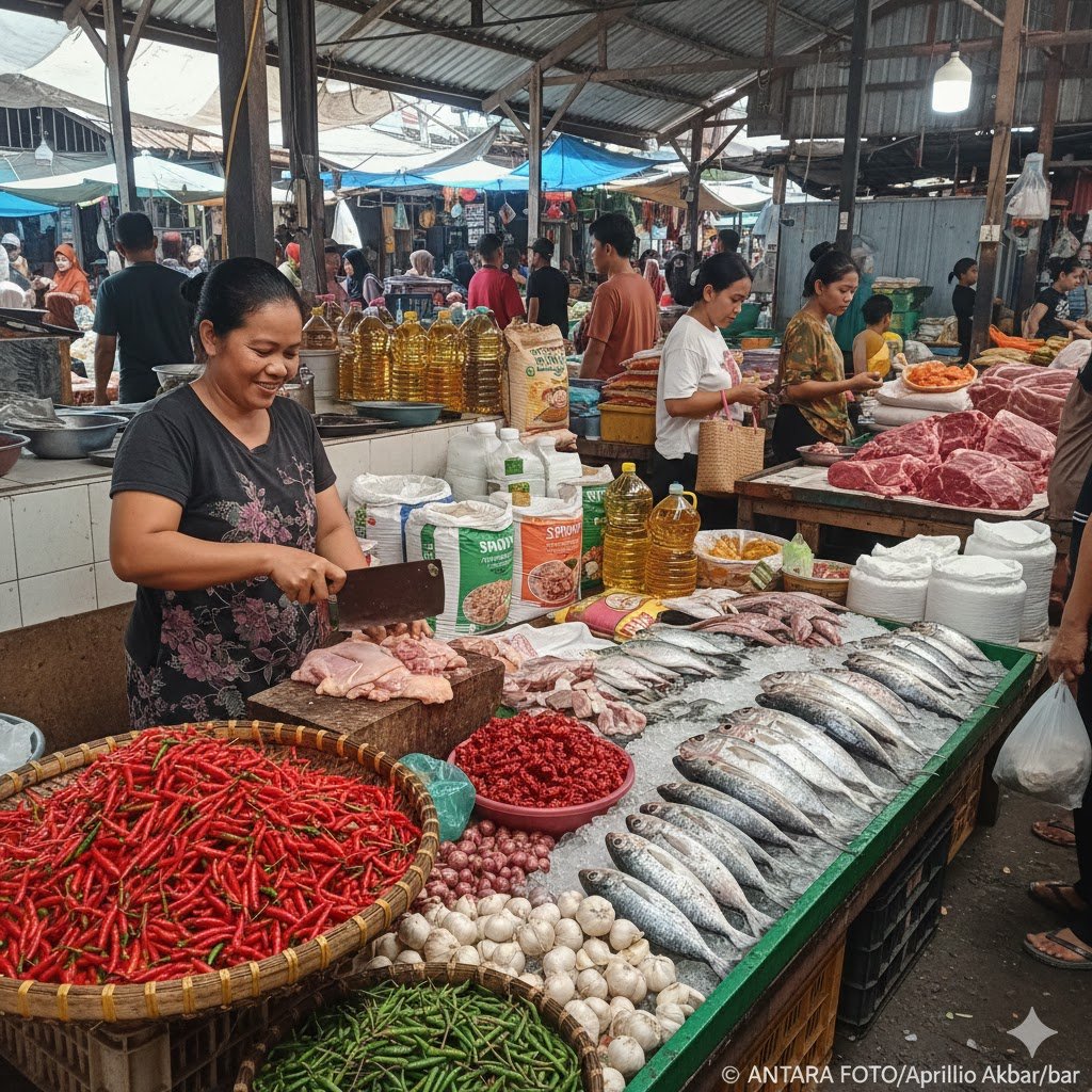 Update Harga Pangan Hari Ini: Cabai Rawit Rp69.750 per Kg, Bawang Merah Rp50.950