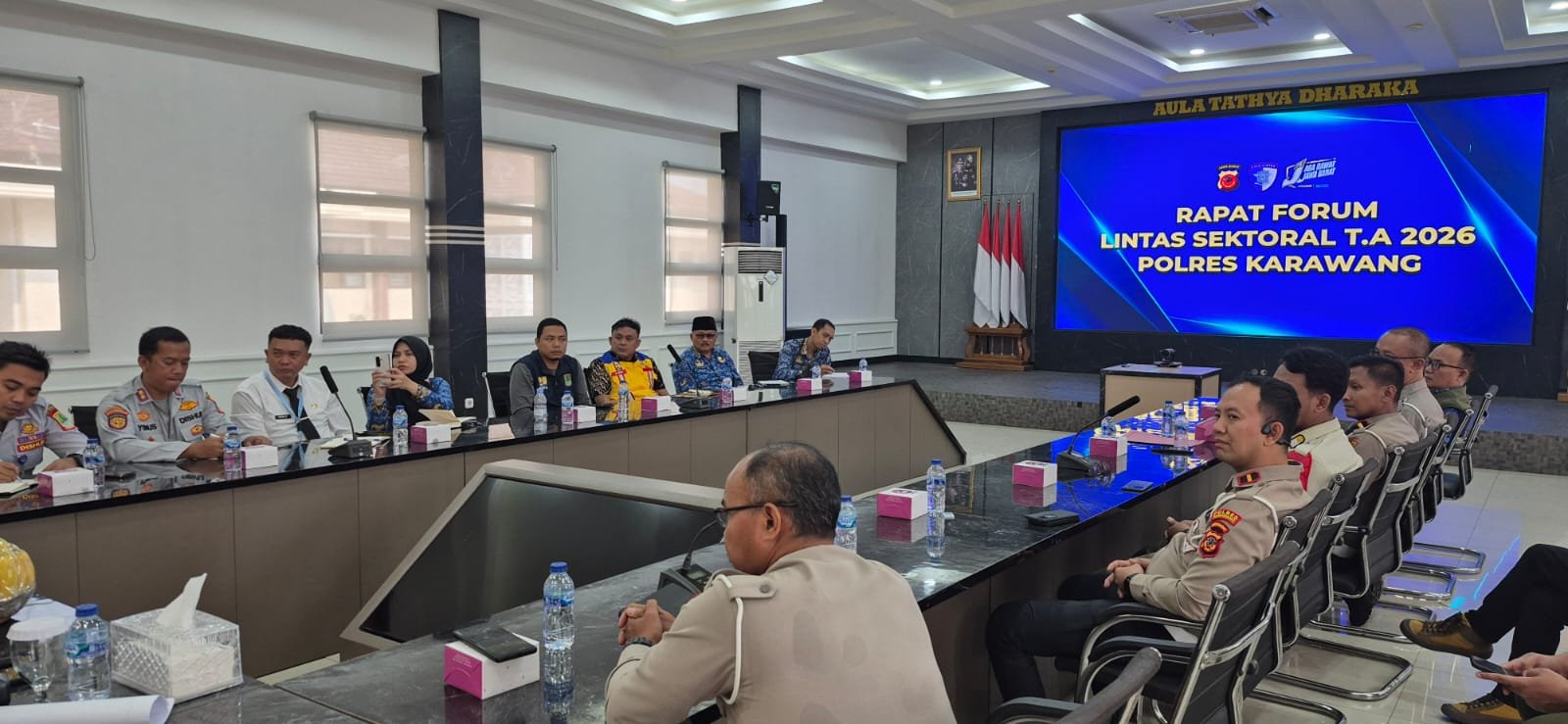 Jasa Raharja Dukung Penguatan Kolaborasi Lintas Instansi Melalui Forum Komunikasi Lalu Lintas Di Polres Karawang