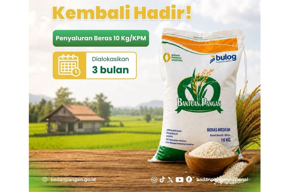 Bapanas Pastikan Bantuan Beras untuk 33,2 Juta KPM Berlanjut Selama Tiga Bulan