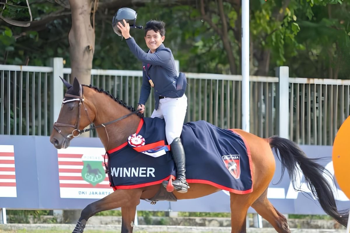 Teuku Rifat Juara AEF/MANTENA Cup 2026 Kelas Elite 135 Cm di Jakarta