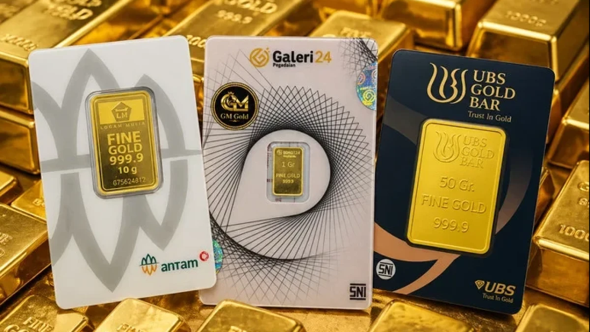 Harga Emas Pegadaian Hari Ini: Galeri24, Antam, dan UBS Kompak Stabil