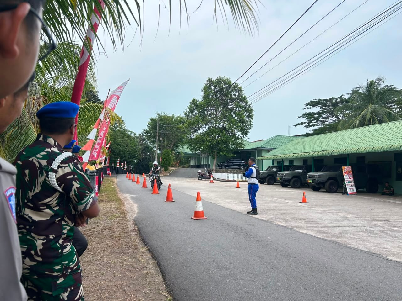 Jasa Raharja, Ditlantas Polda Kepri dan Astra Honda Motor Wilayah Kepri Gelar Safety Riding dan PPGD di Mayonif 136/TS