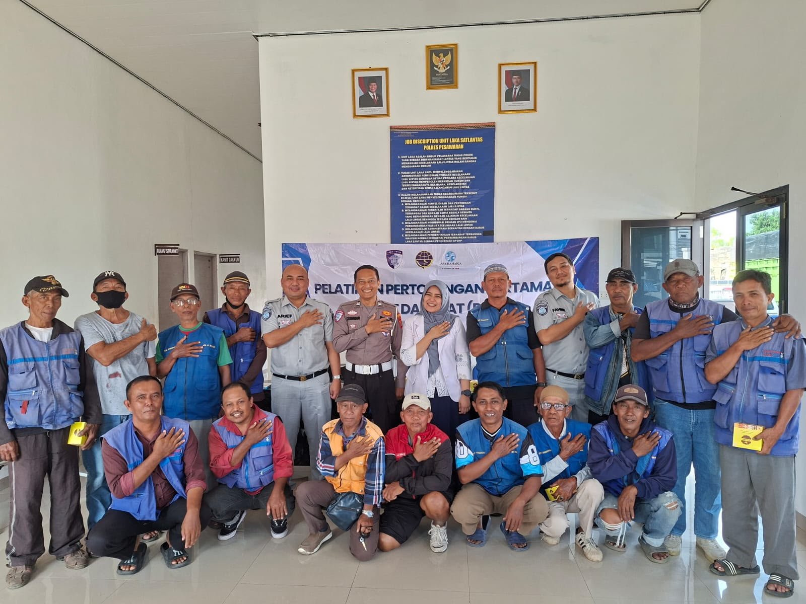 Jasa Raharja Bersama Satlantas Polres Pesawaran Gelar Edukasi Keselamatan bagi Persatuan Ojek Gedong Tataan