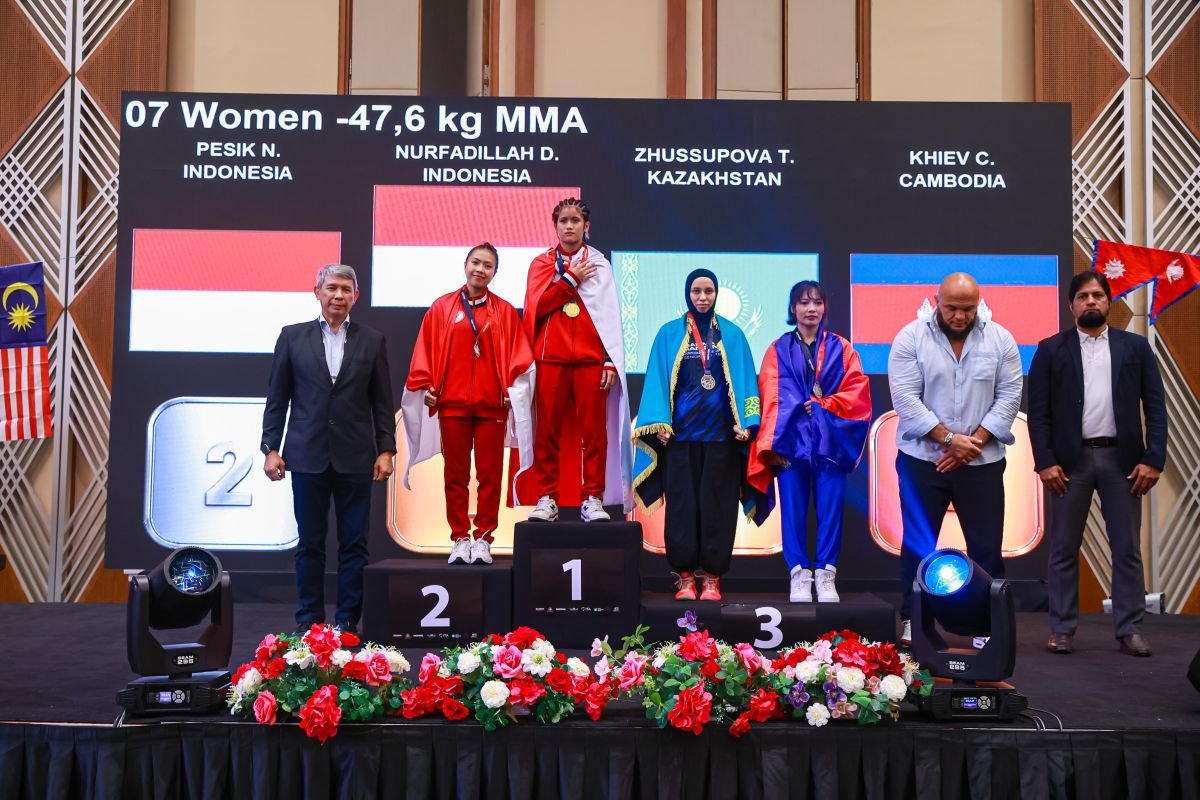 Lima Emas Antar Tim MMA Indonesia Koleksi 15 Medali di Kejuaraan Asia 2026