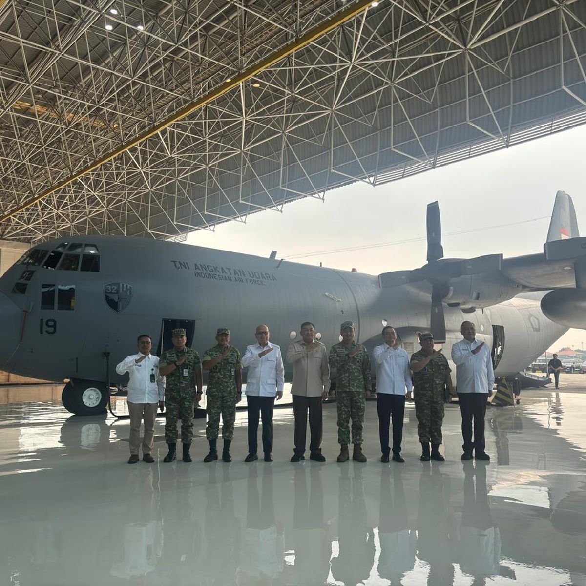 Hercules C-130H A-1319 TNI AU Selesai Dimodernisasi GMF AeroAsia Hercules C-130H A-1319 TNI AU Selesai Dimodernisasi GMF AeroAsia