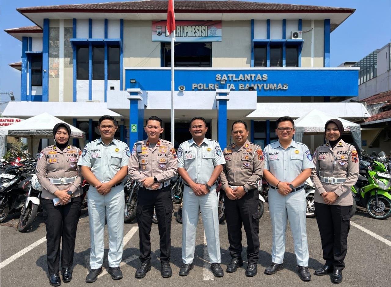Jasa Raharja Apresiasi Satlantas Polresta Banyumas atas Prestasi Pos Pelayanan Terpadu Lebaran 2026