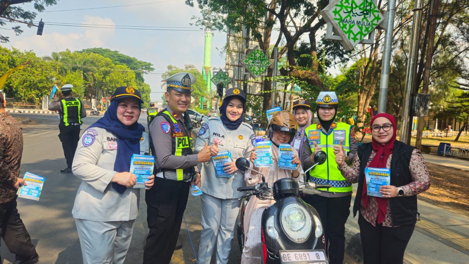 Operasi Gabungan di Metro, Jasa Raharja Dorong Kepatuhan Pajak dan Apresiasi Pengendara Taat