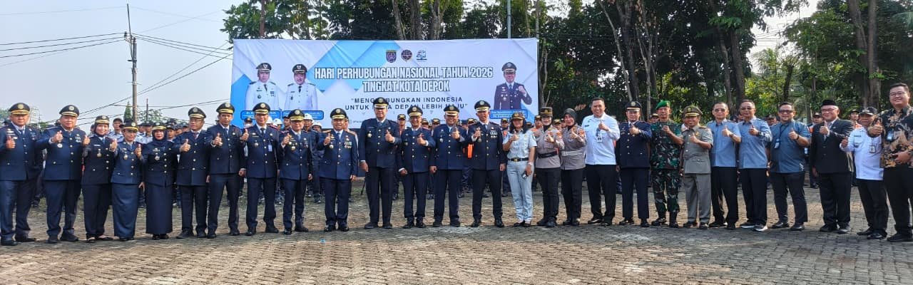 Jasa Raharja Bogor Turut Bersinergi dalam Peringatan Hari Perhubungan Nasional di Depok
