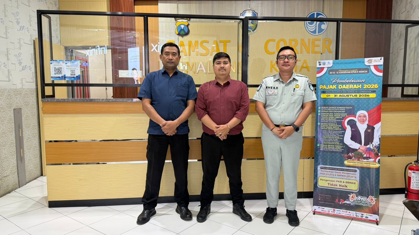 Pastikan Pelayanan Tetap Optimal, Jasa Raharja Malang Lakukan Monitoring di Samsat Corner MOG