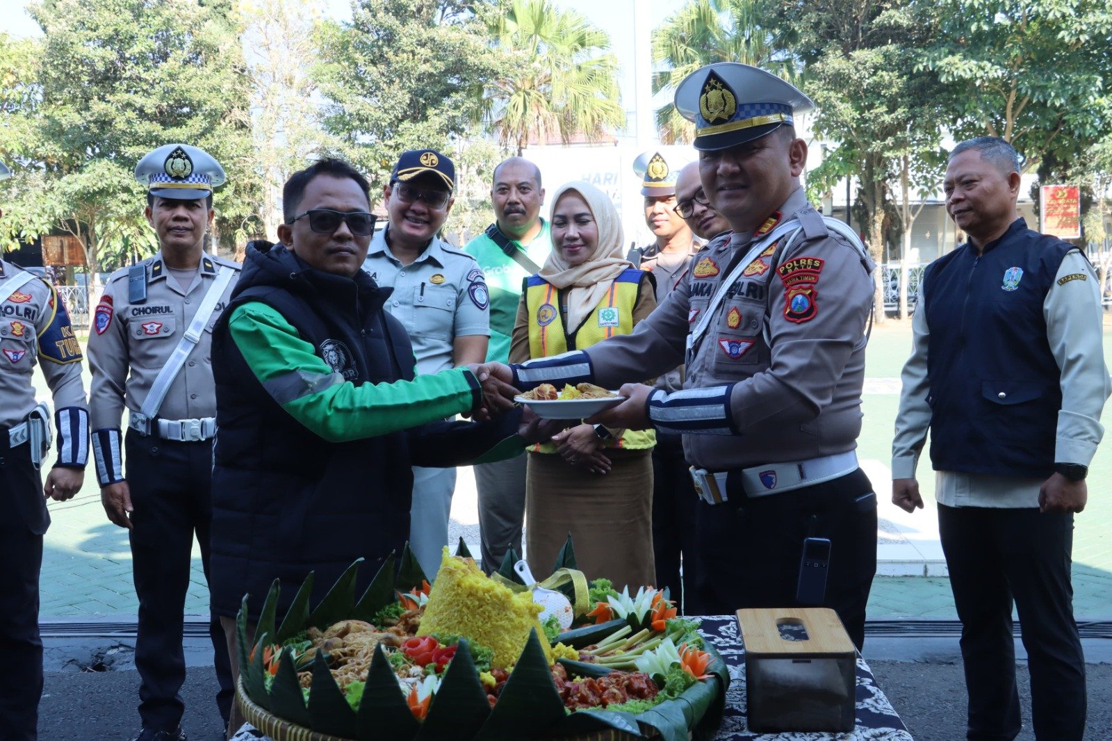 Sinergi Jasa Raharja dan Kepolisian Terjalin dalam HUT Lalu Lintas Bhayangkara ke-71 di Polres Batu