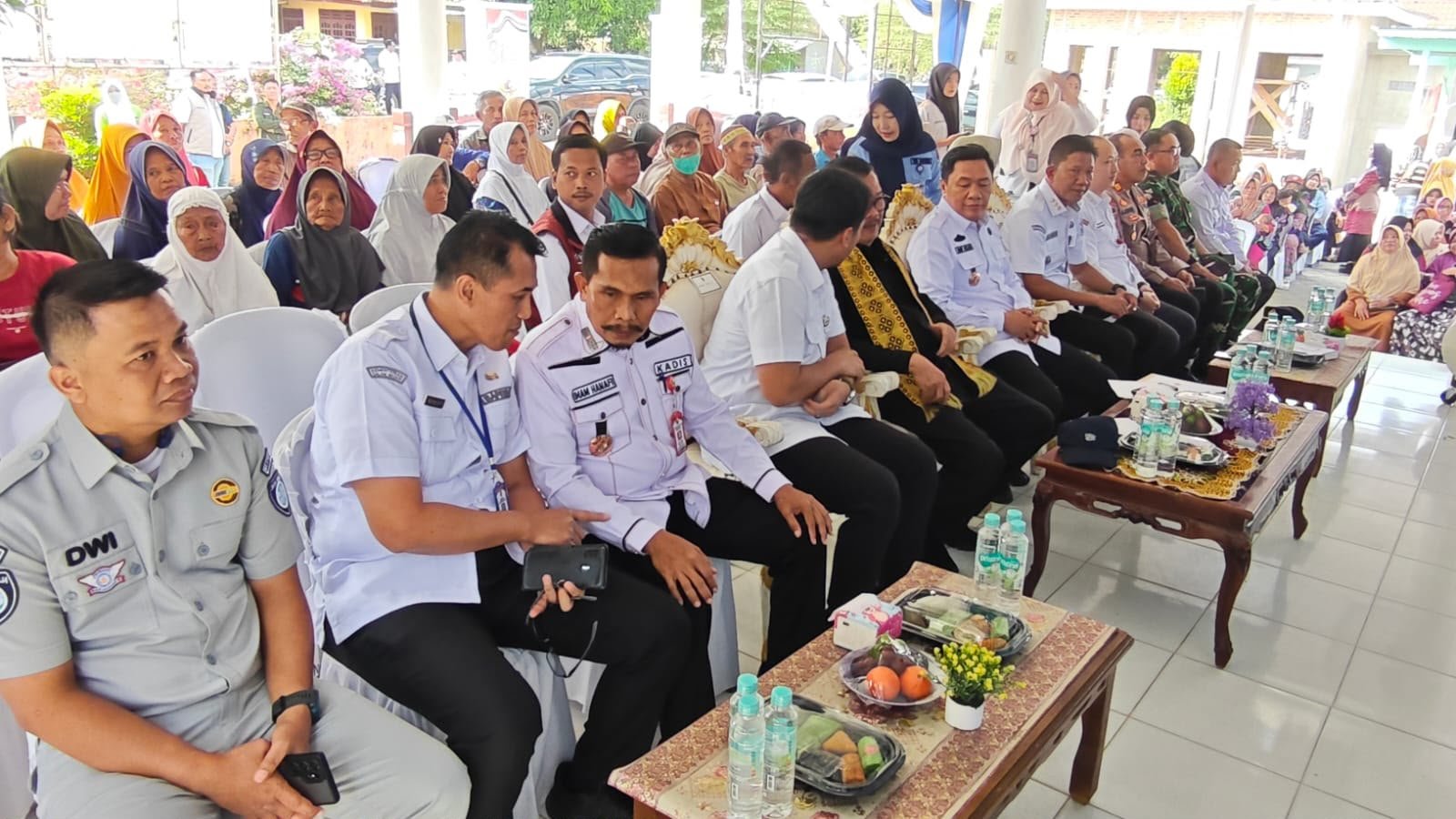 Jasa Raharja Kotabumi Sosialisasikan Program Keringanan Pajak dalam Penyaluran Bantuan Pangan di Abung Selatan