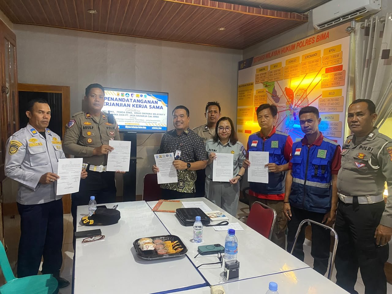Sinergi Keselamatan Lalu Lintas, Jasa Raharja Bima Tandatangani MoU