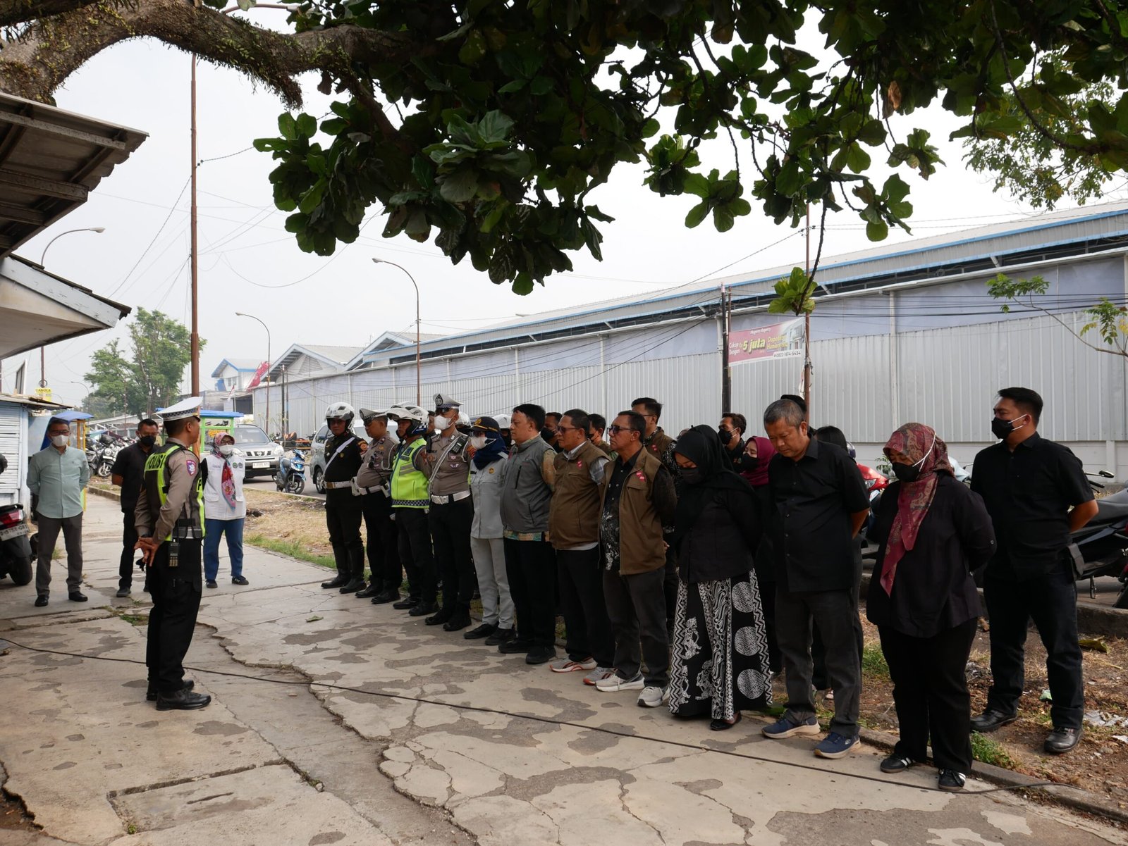 Jasa Raharja Bersama Tim Pembina Samsat Kabupaten Bandung II Soreang Gelar Operasi Gabungan di Area PT. Venamon Katapang Kabupaten Bandung