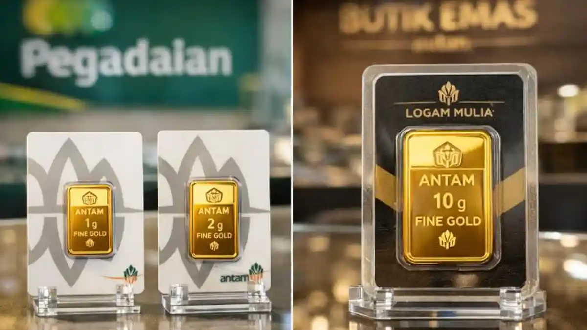 Harga Emas Galeri24 dan UBS Hari Ini Turun di Pegadaian