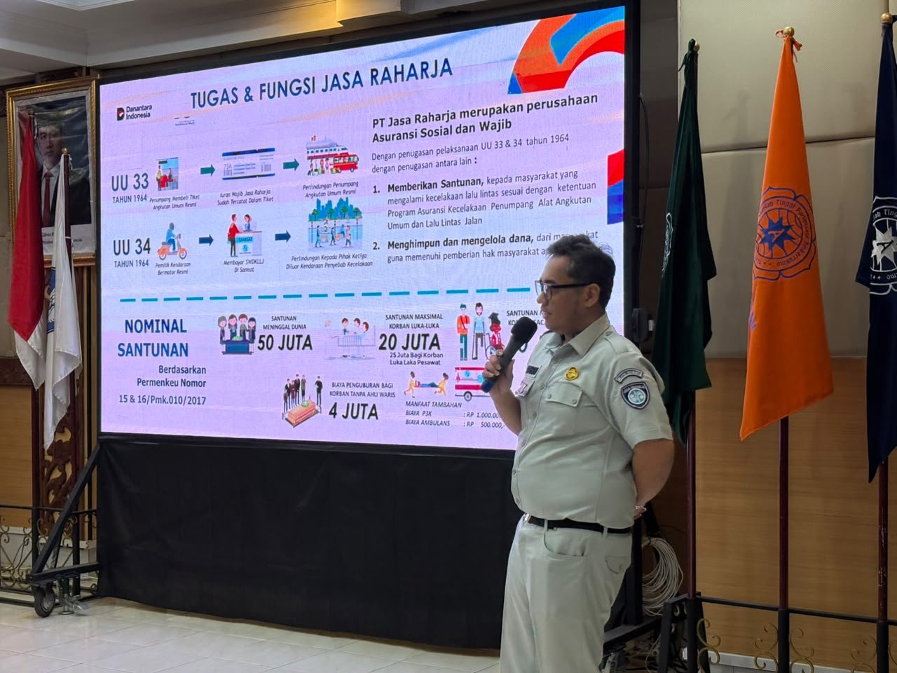 Jasa Raharja Ajak Mahasiswa STIPRAM Bangun Budaya Aman Berkendara