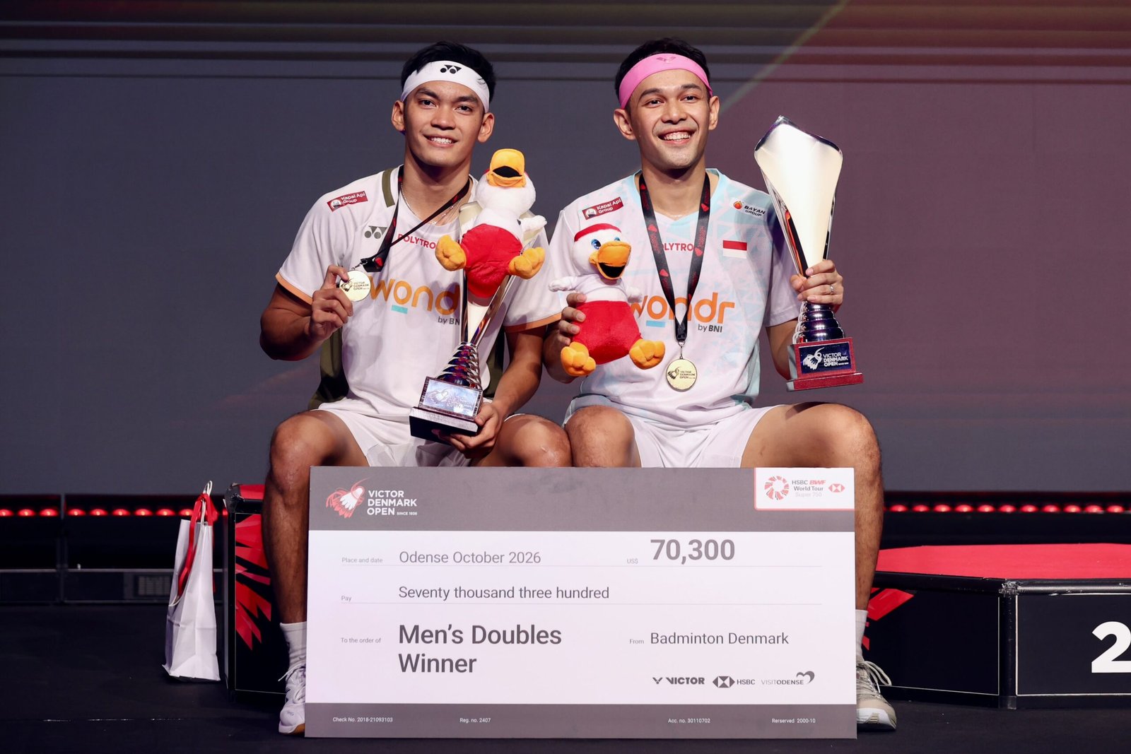 Tampil Dominan, Fajar/Fikri Rebut Gelar Juara Denmark Open 2026 dalam 31 Menit