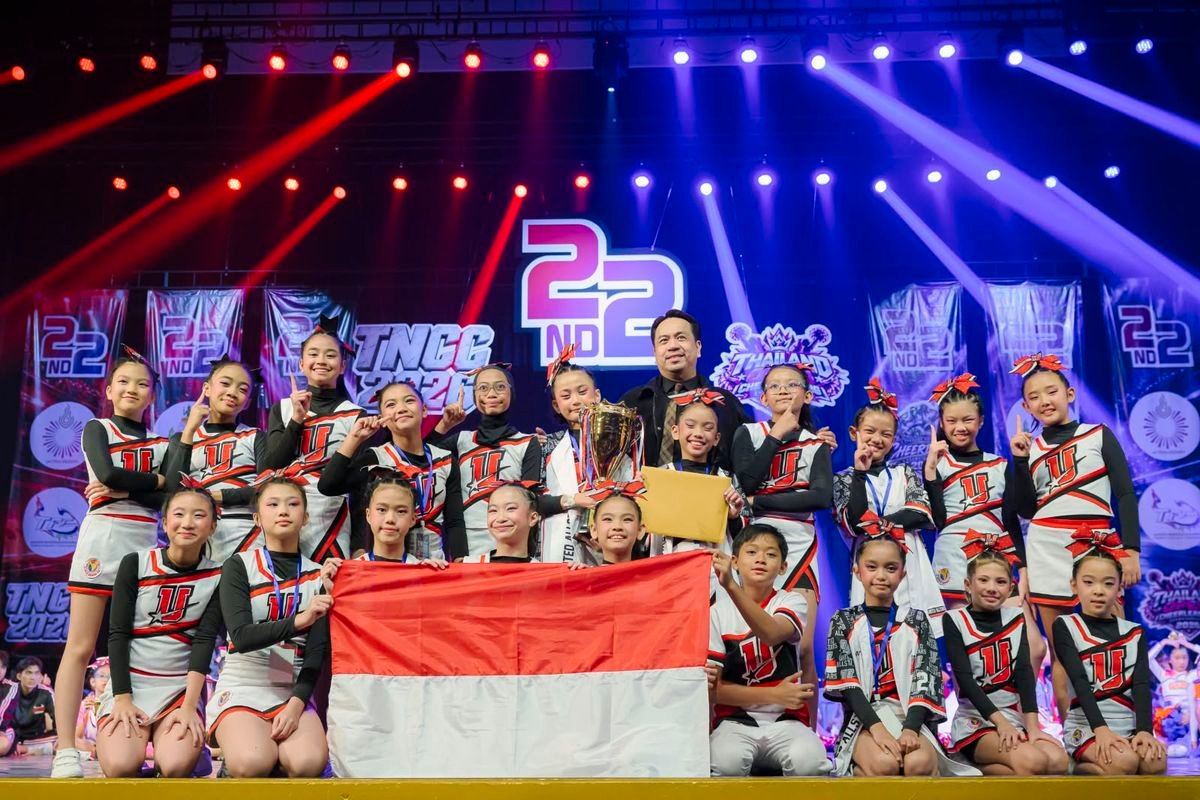 Tampil di Thailand Open 2026, Tim Cheerleading Indonesia Bawa Pulang Tujuh Podium Tampil di Thailand Open 2026, Tim Cheerleading Indonesia Bawa Pulang Tujuh Podium