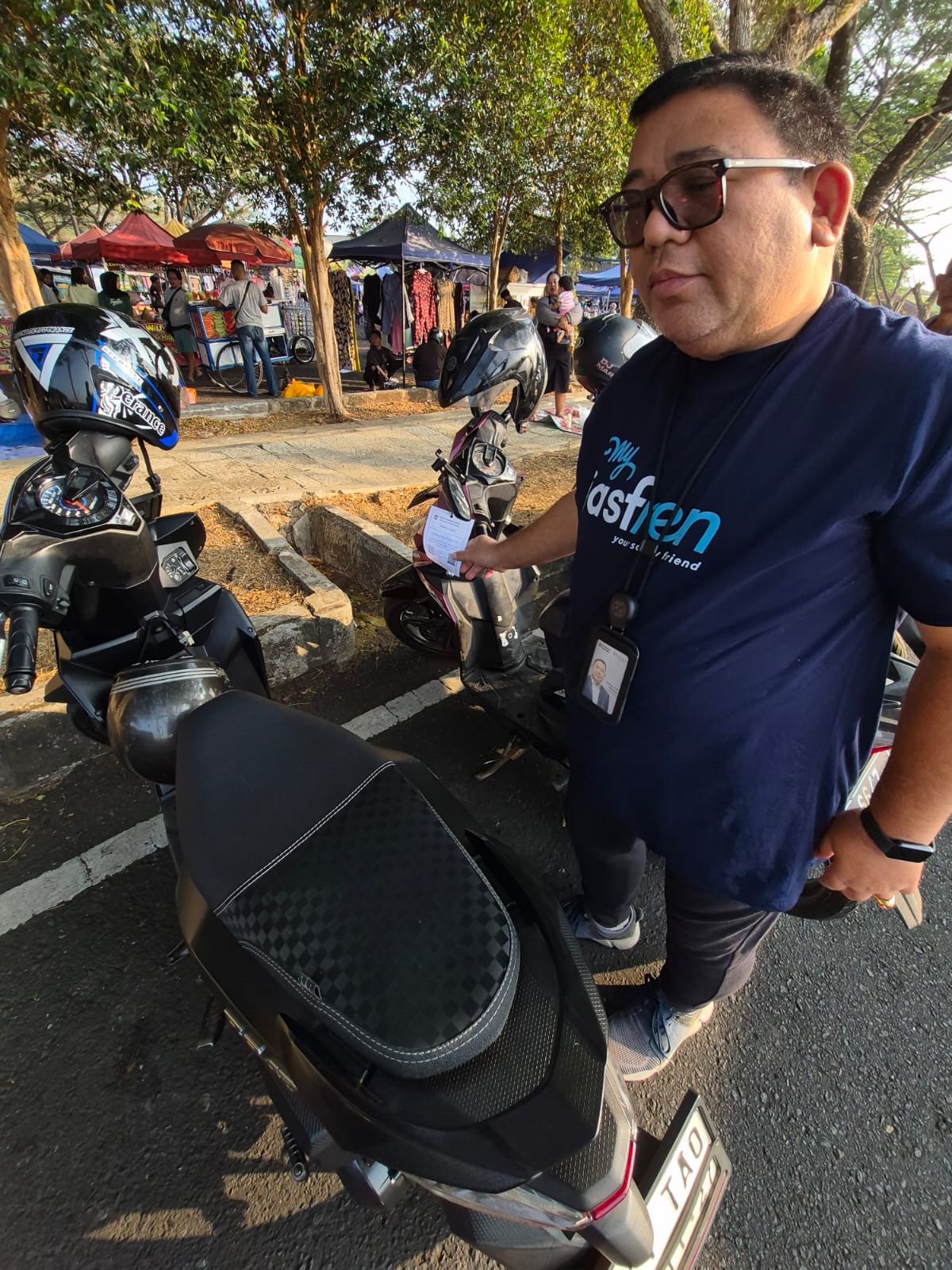 Jasa Raharja Tasikmalaya Telusuri Kendaraan Belum Daftar Ulang di CFD Taman BMX Ciamis, Dorong Optimalisasi PKB dan SWDKLLJ