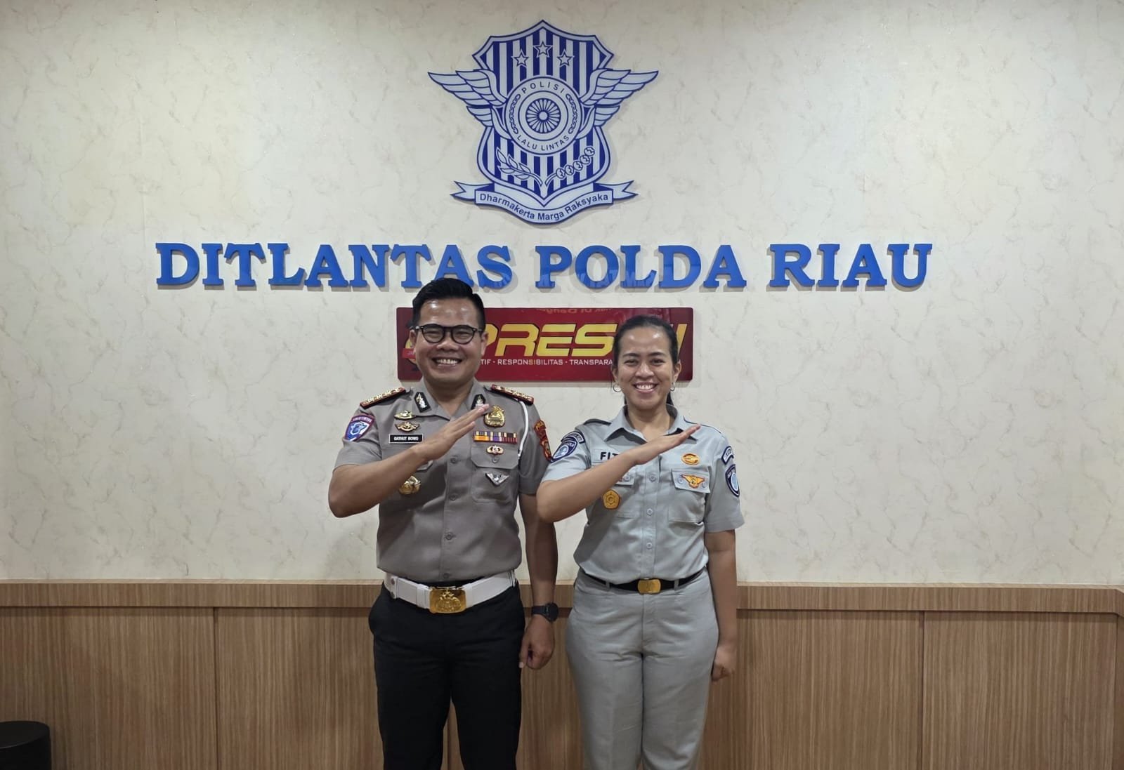 Perkuat Sinergi, Jasa Raharja Kanwil Riau Silaturahmi ke Dirlantas Polda Riau
