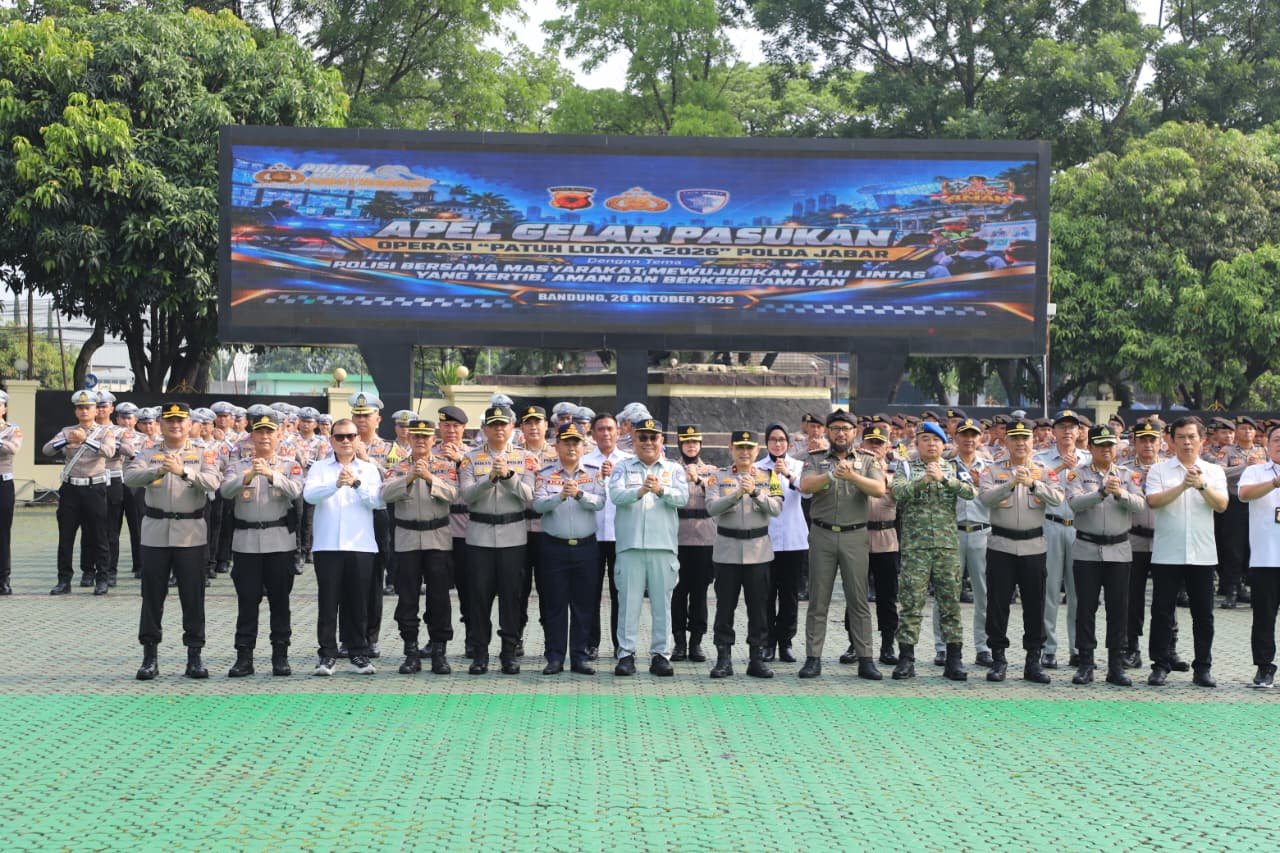 Jasa Raharja Jawa Barat Hadiri Apel Gelar Pasukan Operasi Patuh Lodaya 2026 Perkuat Kolaborasi Wujudkan Lalu Lintas Tertib, Aman dan Berkeselamatan