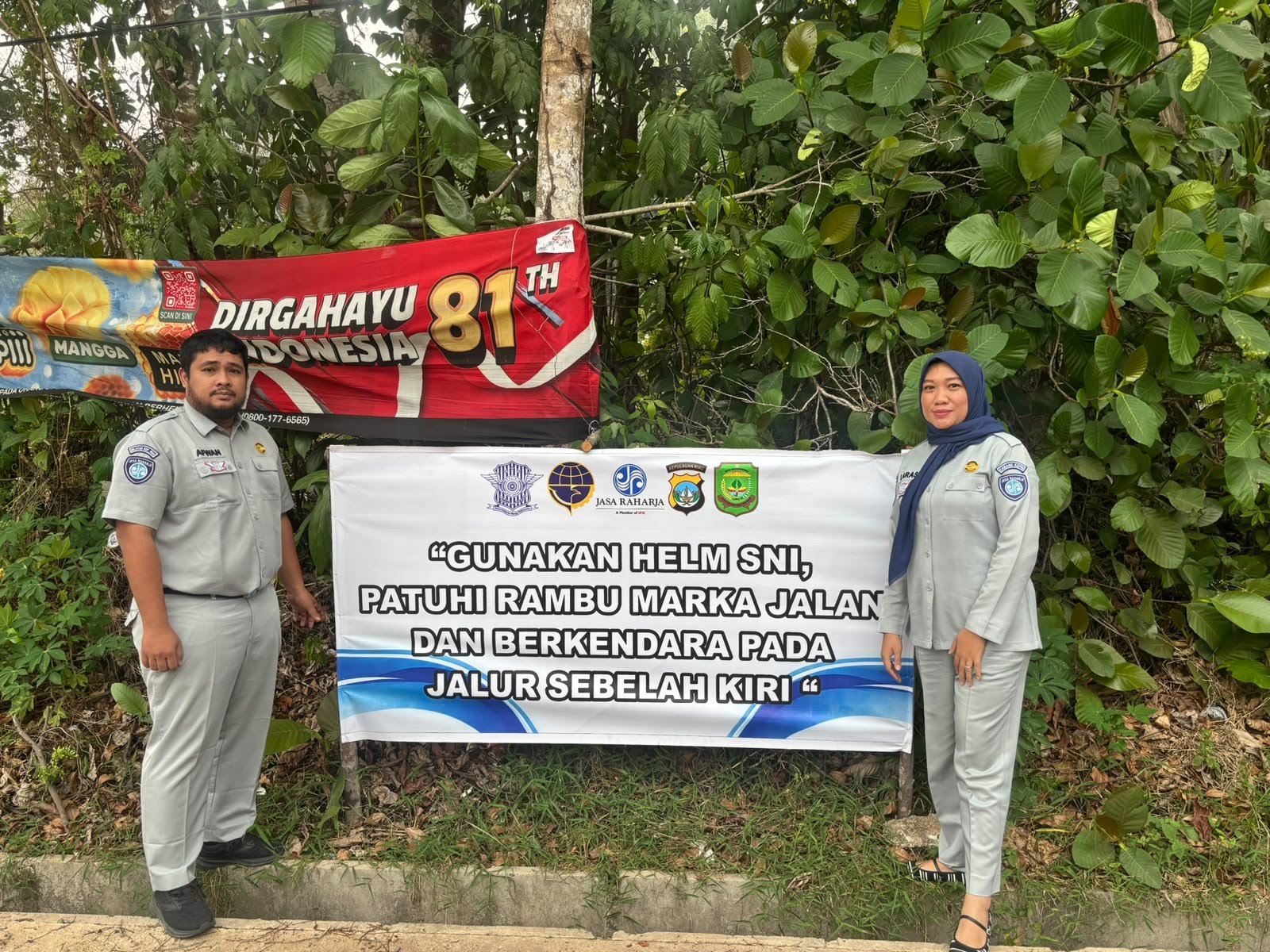 Jasa Raharja Pasang Spanduk di Sejumlah Titik Rawan Kecelakaan di Wilayah Tanjungpinang sebagai Wujud Dukungan Terhadap Keselamatan Lalu Lintas Jasa Raharja Pasang Spanduk di Sejumlah Titik Rawan Kecelakaan di Wilayah Tanjungpinang sebagai Wujud Dukungan Terhadap Keselamatan Lalu Lintas